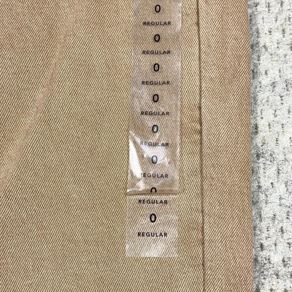 American Eagle Mom Jeans Women 0 Brown Straight Leg‎ Stretch Denim Pants 25x28